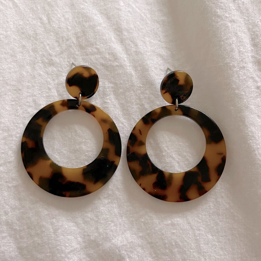 Tortoise earrings